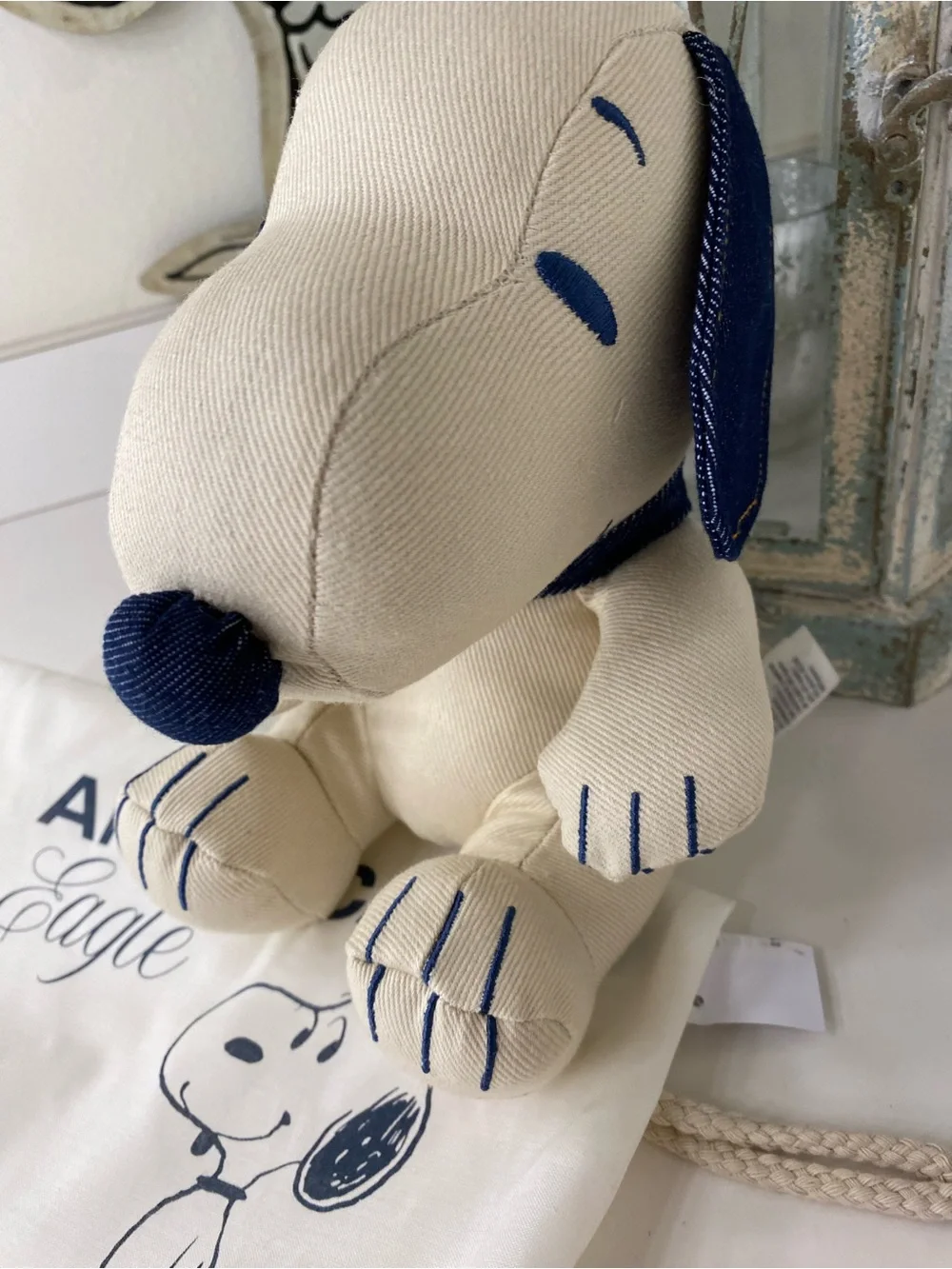 American Eagle Outfitters x Snoopy Dog Toy denim fabric
